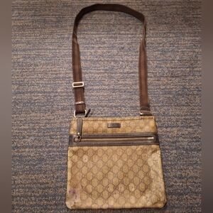 Vintage Gucci Monogram Coated Canvas Project Bag